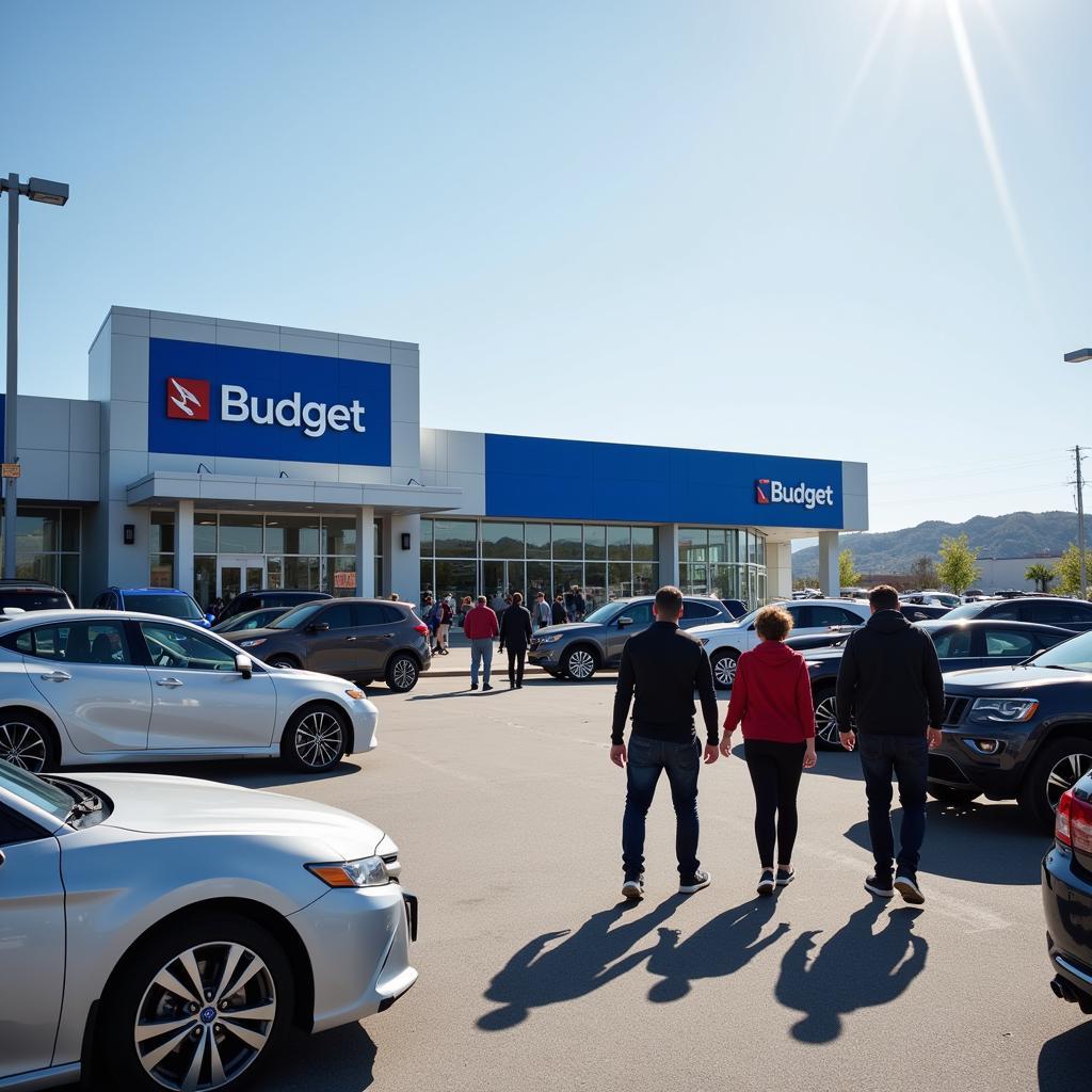 Budget Rental Car Lot