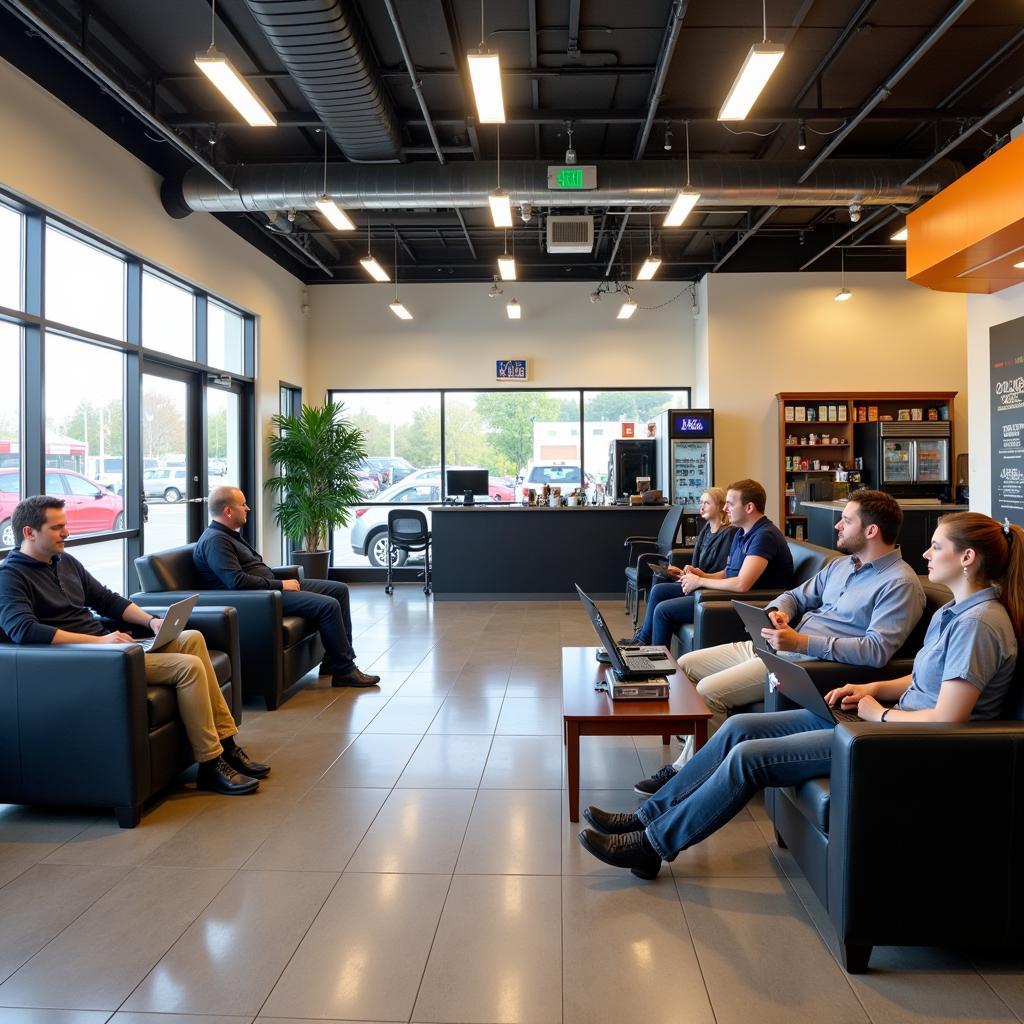 Comfortable waiting area at Burd's Automotive