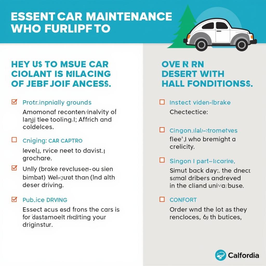 Car Service Checklist for California Drivers