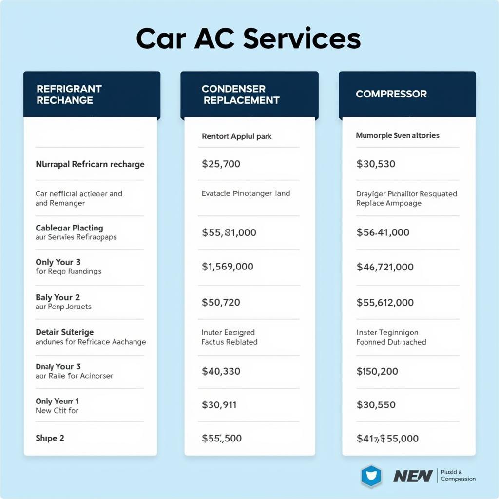 Breakdown of Car AC Service Costs