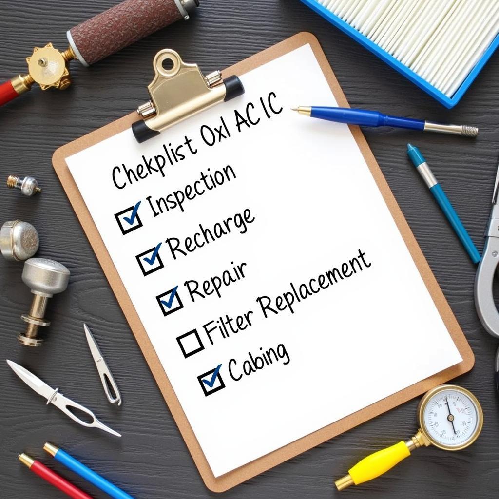 Car AC Service Checklist 