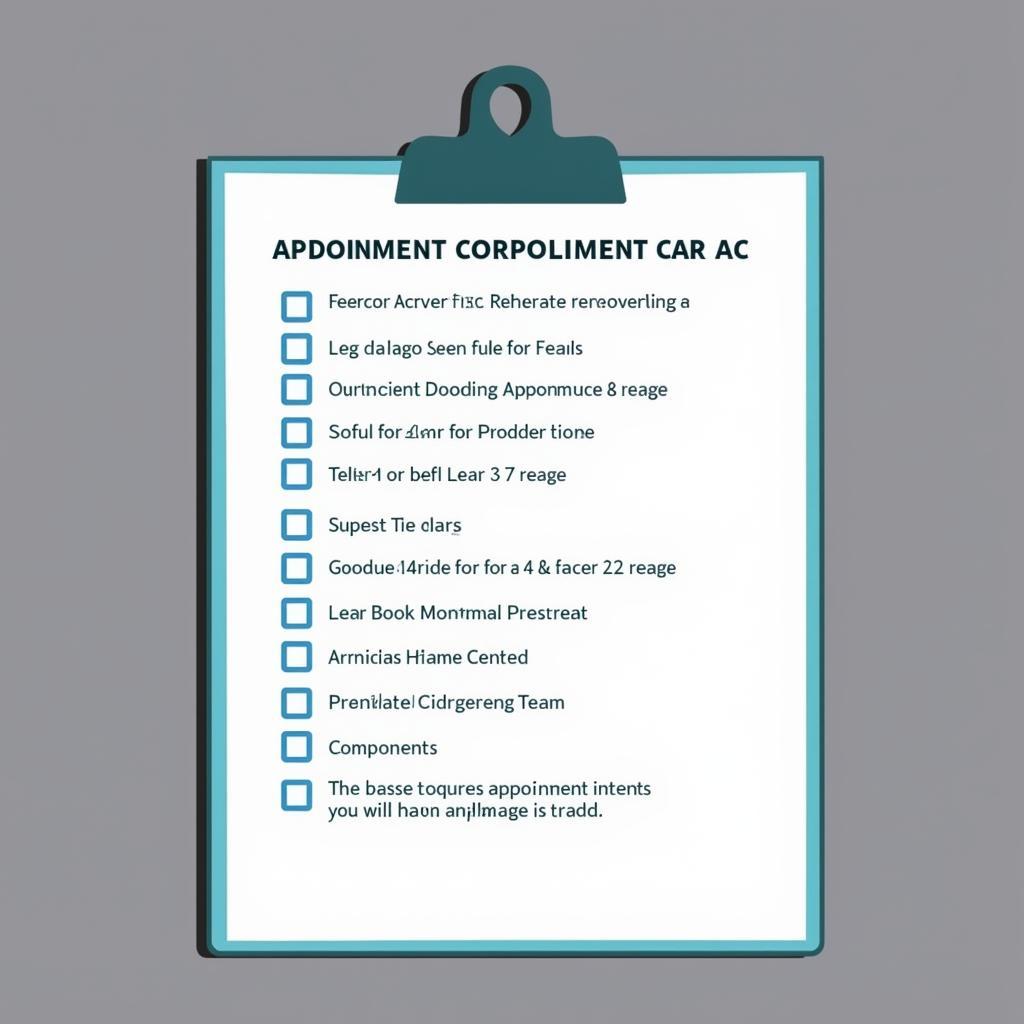 Checklist for car AC service in Encinitas