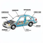 Car AC System Components