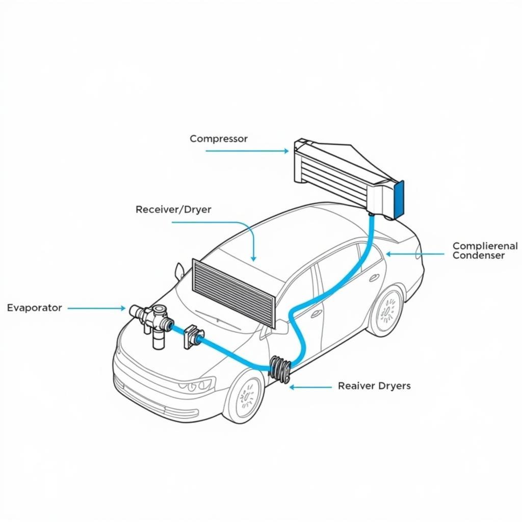 Car AC System Components