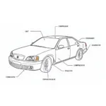 Car AC System Components Diagram