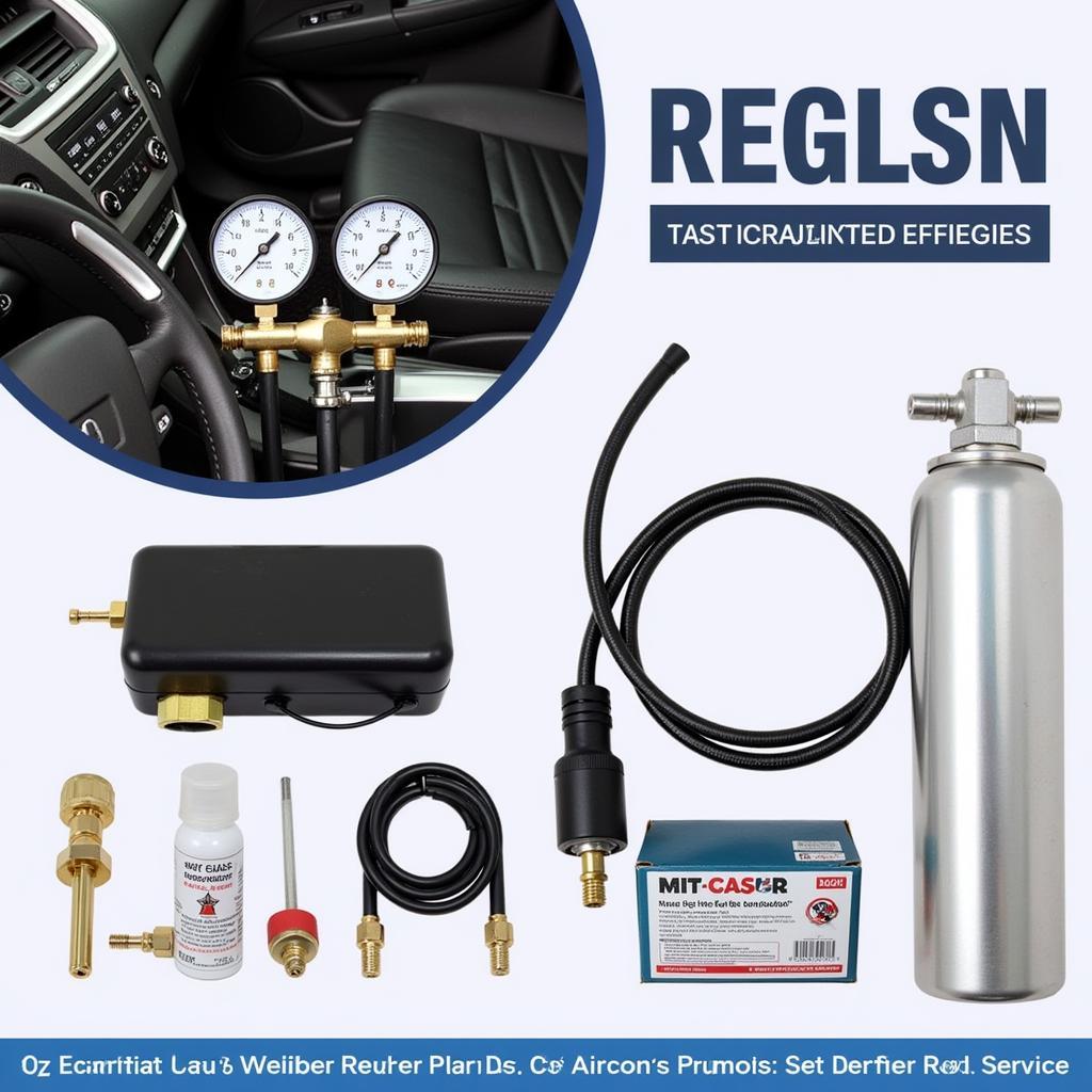 Car Aircon Regas Equipment and Refrigerant