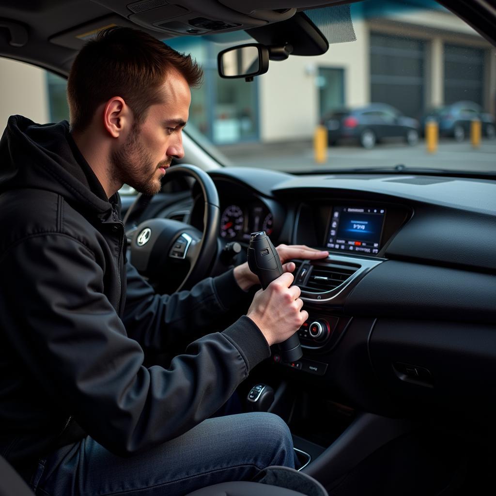 Car audio installation in Walsall