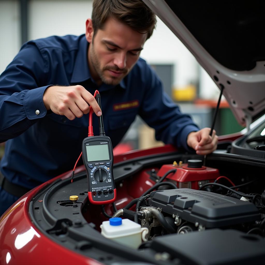 Car Battery Check in Stockport