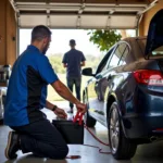 Car battery jump start at home