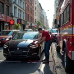 Car Battery Jump Start in City