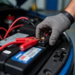 Professional car battery jumpstart service