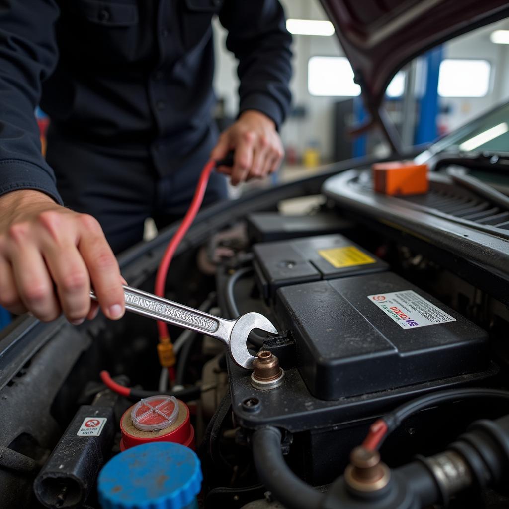 Car battery replacement service in Porur