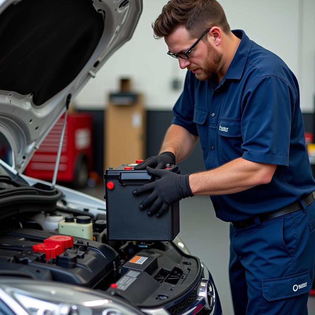 Car Battery Replacement at a Stockport Garage