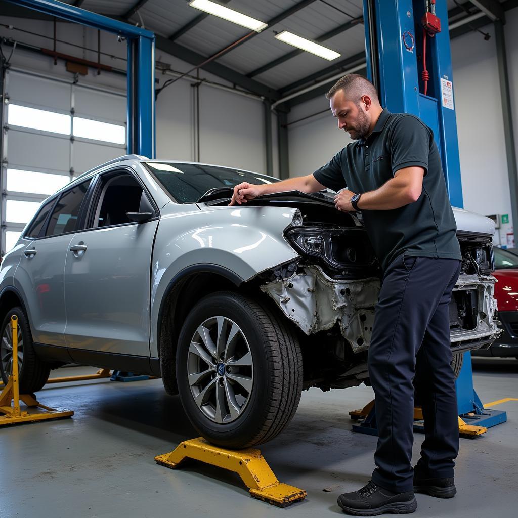 Car Bodywork Jig Repair Process