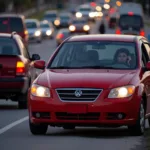 Car breakdown on the road