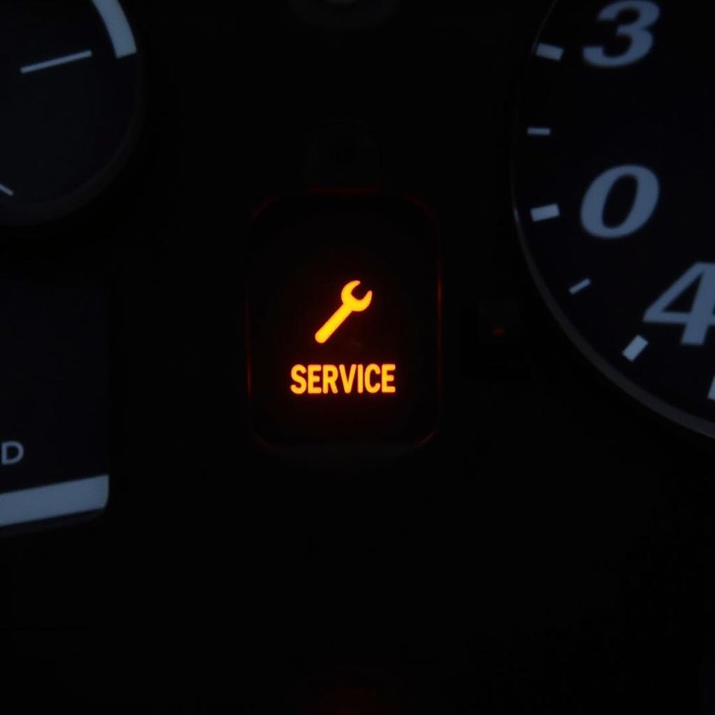 Car Dashboard Service Light