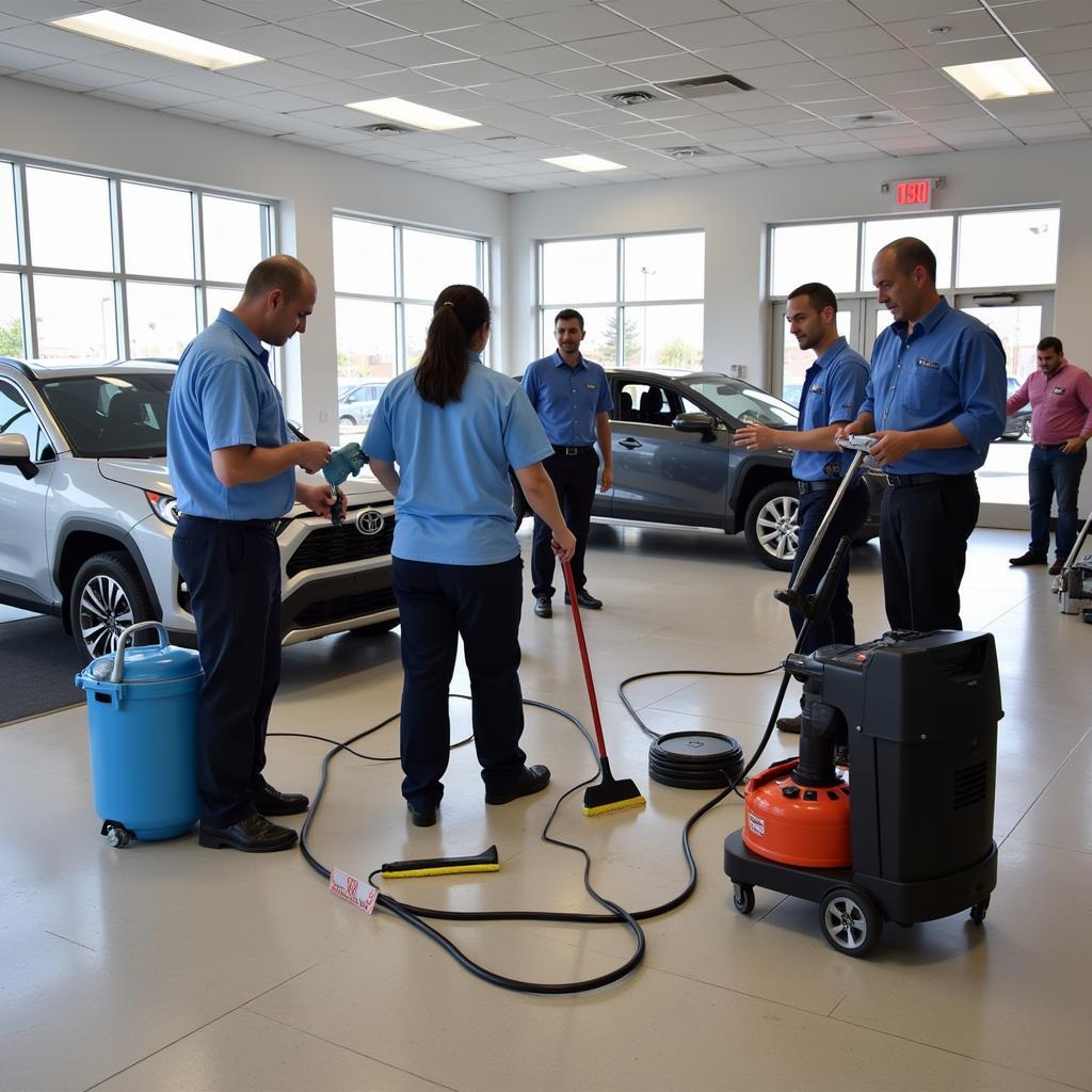 Car Dealership Cleaning Team Training