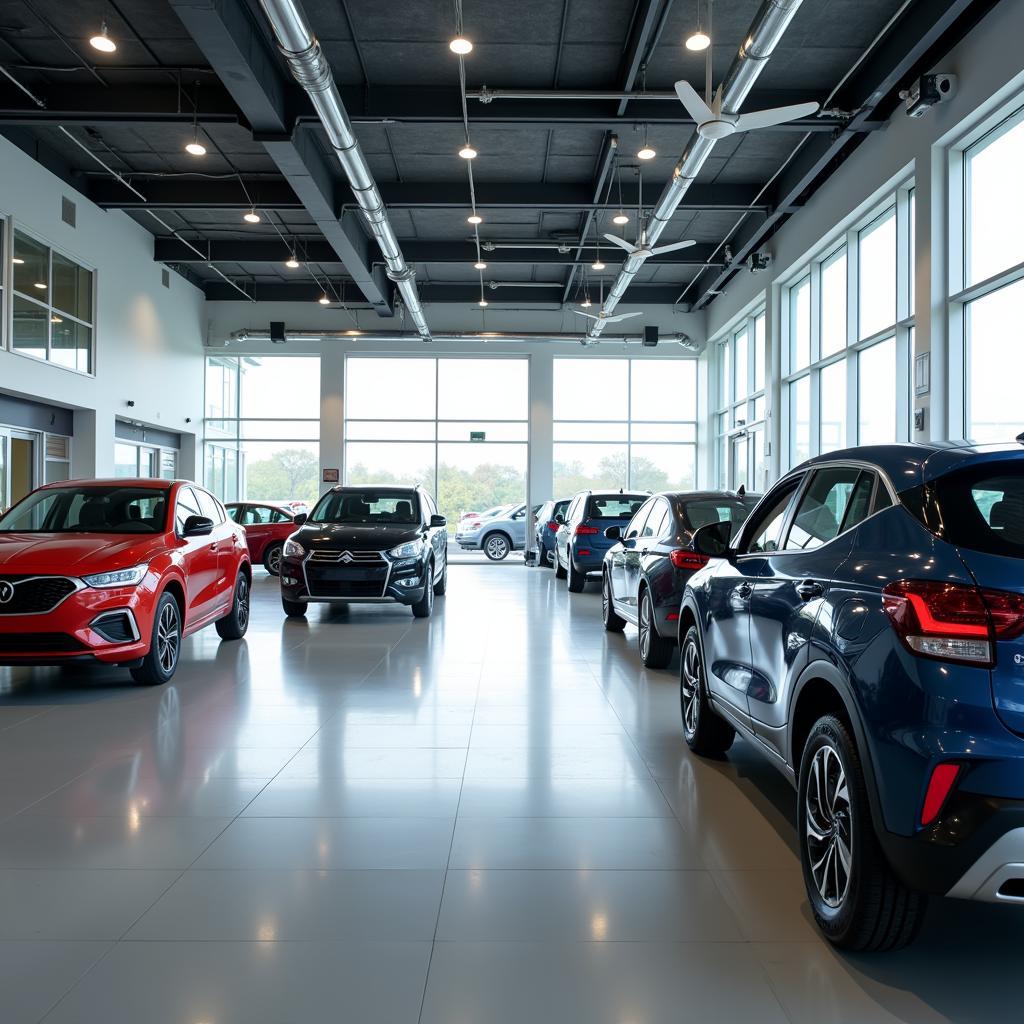 Car dealership showroom