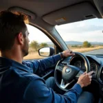 Car Delivery Driver on the Open Road