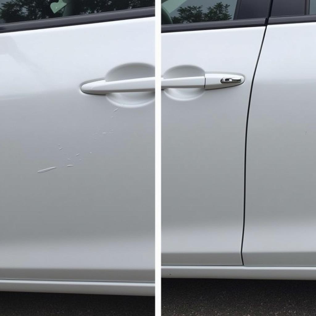 Car Dent Before and After Repair