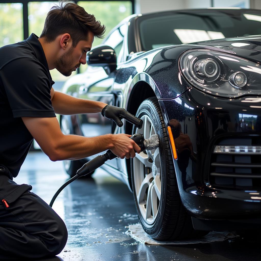 Professional Car Detailing Exterior Cleaning