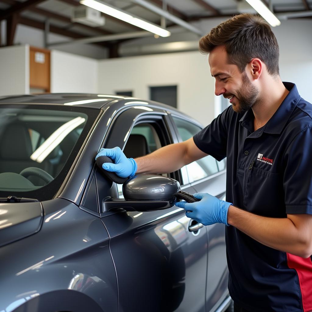 Customer receiving their detailed car in Yorba Linda