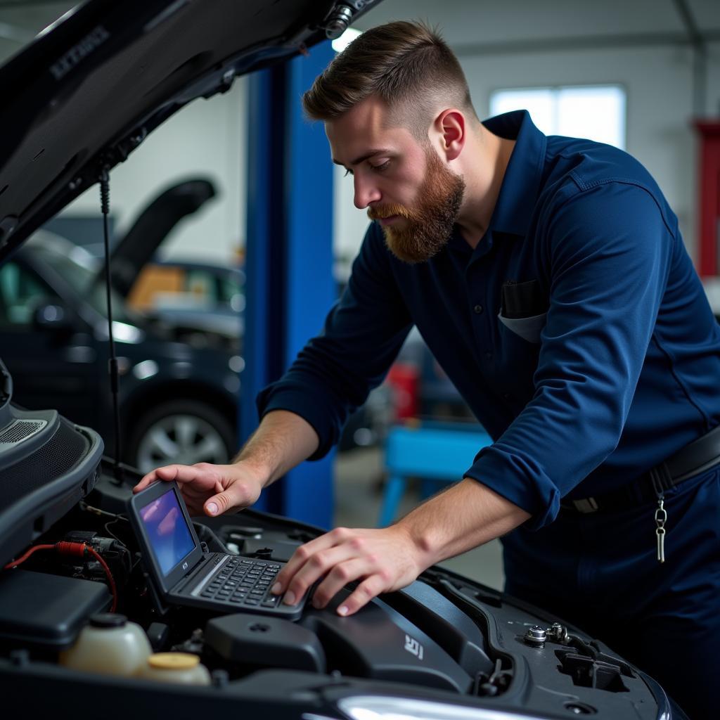 Modern Car Diagnostic Tools in Canterbury Garage