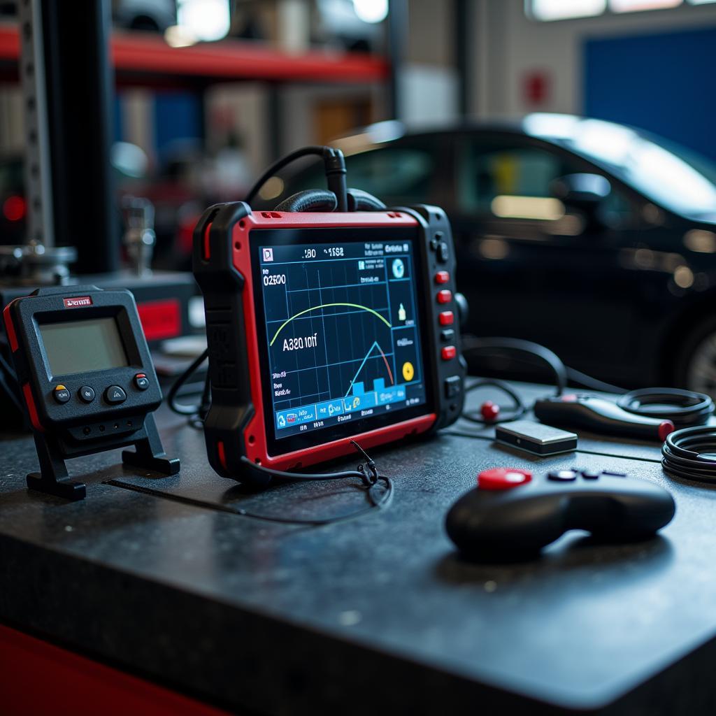 Car diagnostic tools in a Southport garage