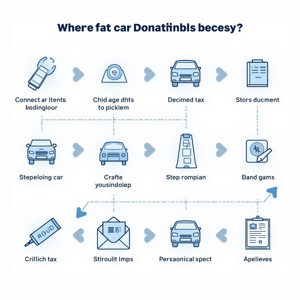 Car Donation Process Illustration