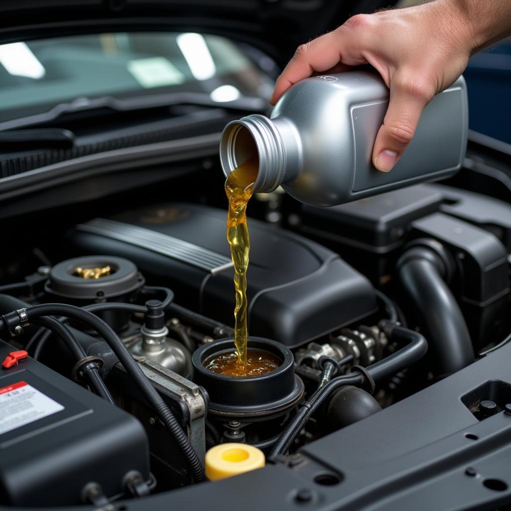 Car Engine Oil Change