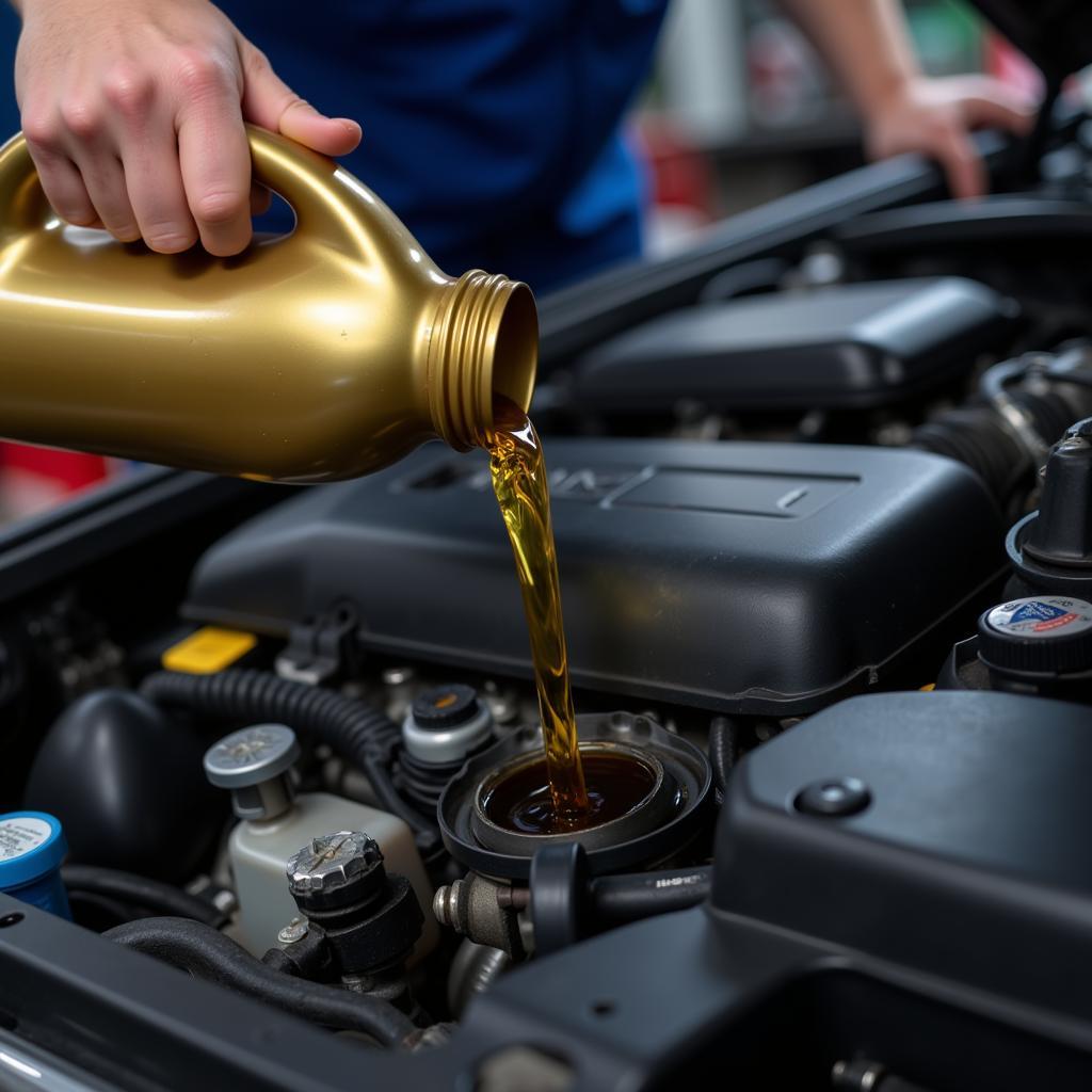 Car Engine Oil Change