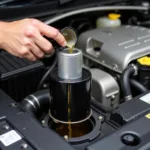 Car Engine Oil Change Process