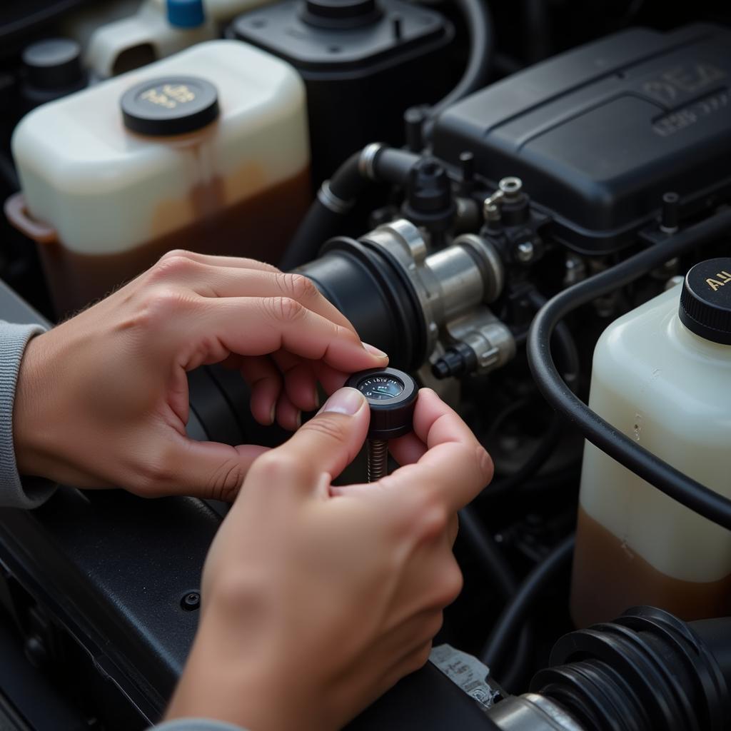 Checking Car Fluids