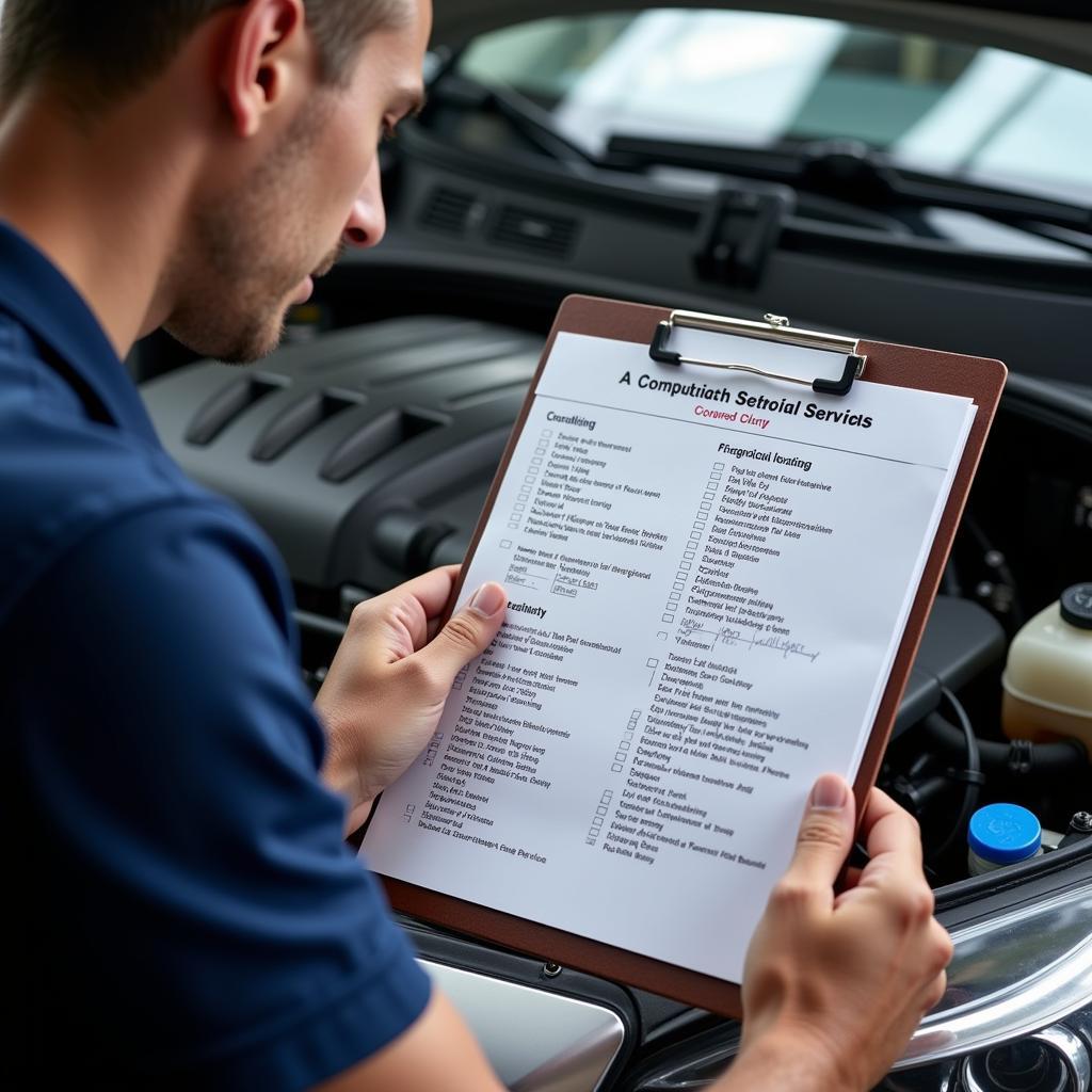 Car Full Service Checklist