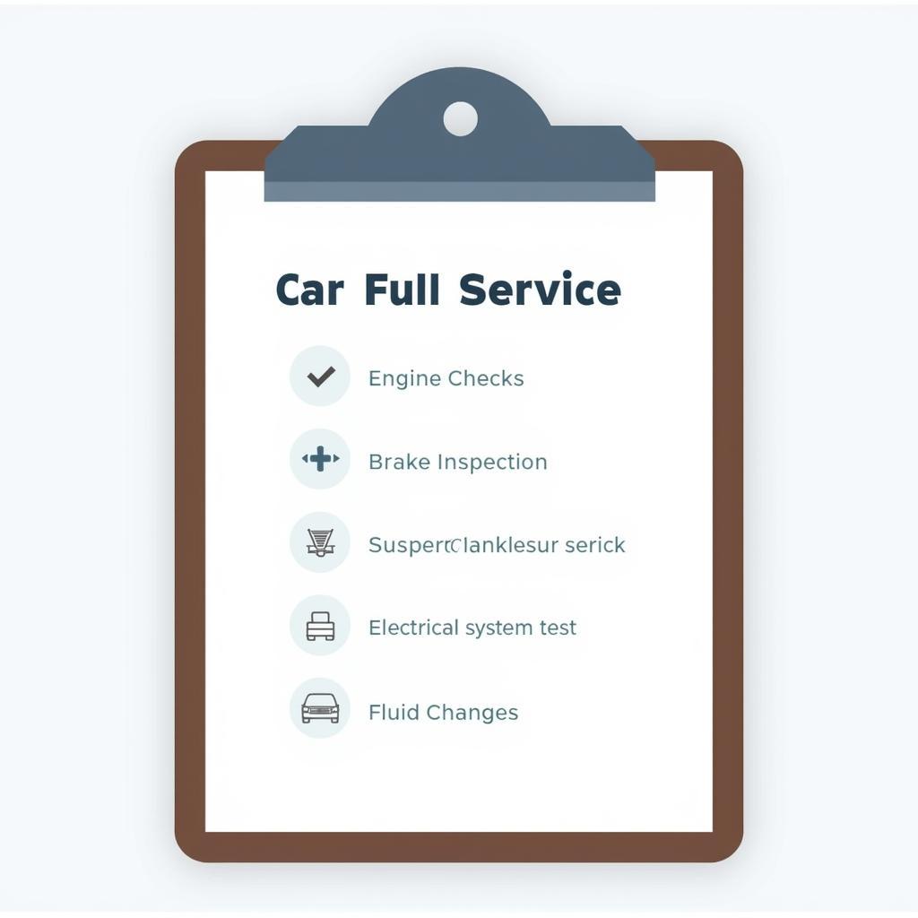 Car Full Service Checklist