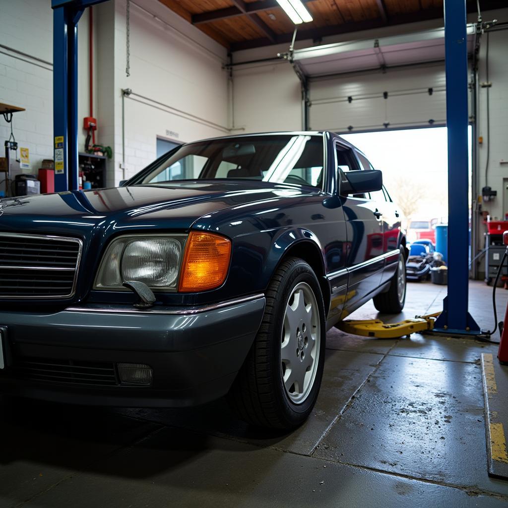 Car Getting Oil Change