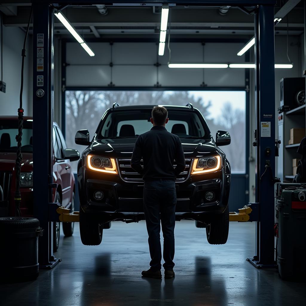 Car Being Serviced