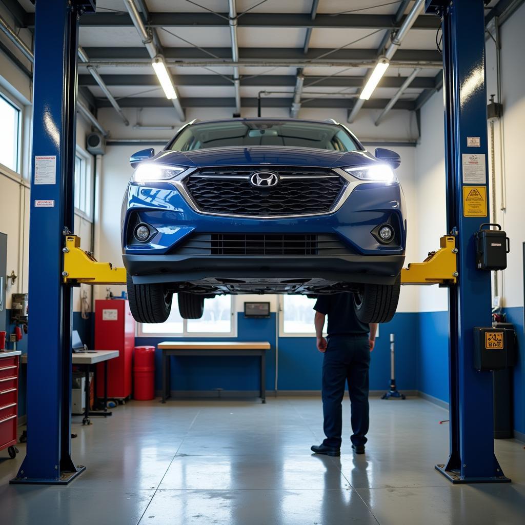 Car Getting Serviced