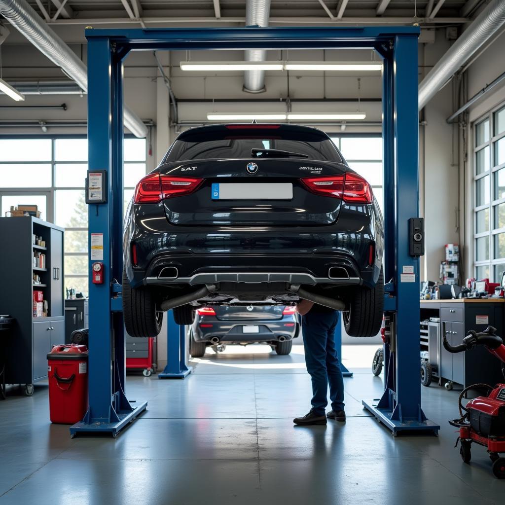 Car Being Serviced