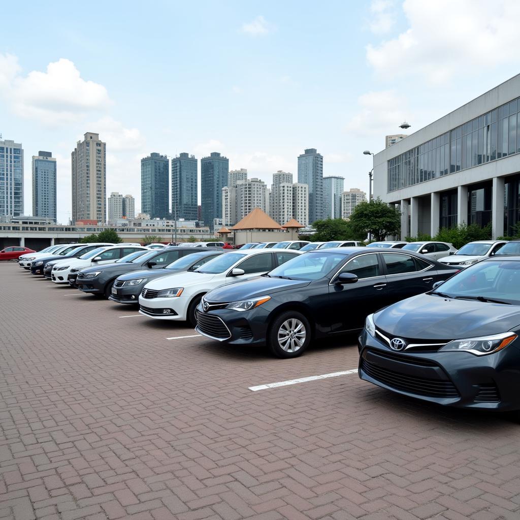 Diverse fleet of rental cars in Abuja