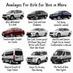 Car hire options in Meru, Kenya