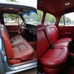 Car Interior Before and After Retrimming