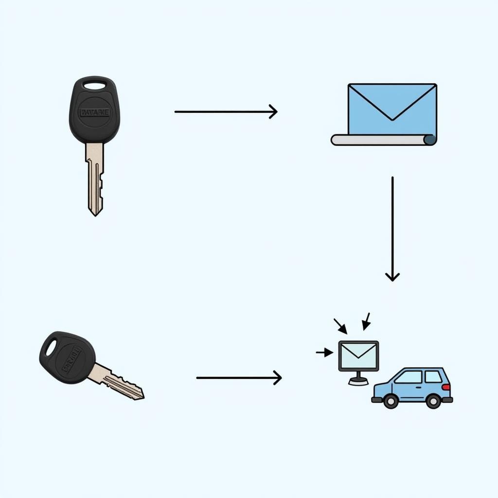 Car Key Programmed Postal Service Process Flowchart