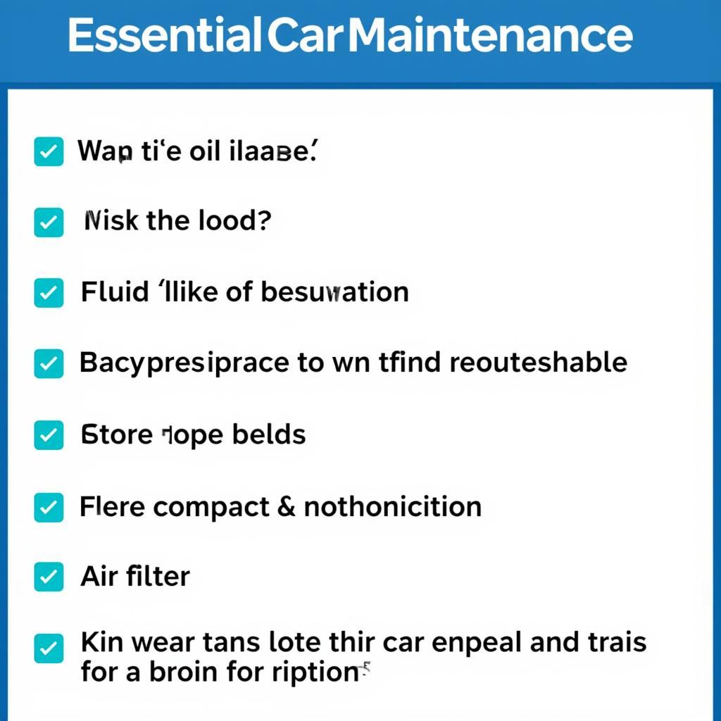 Essential Car Maintenance Tasks