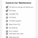 Car Maintenance Checklist