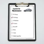 Car maintenance checklist