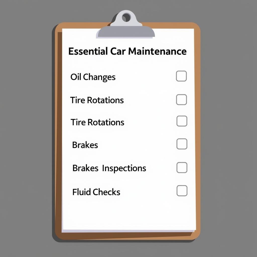 Car Maintenance Checklist