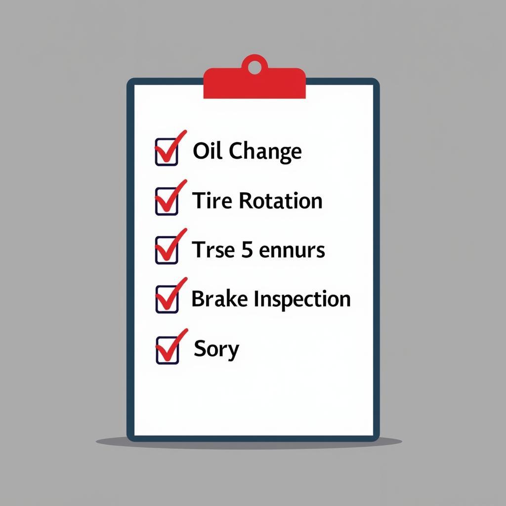 Car Maintenance Checklist