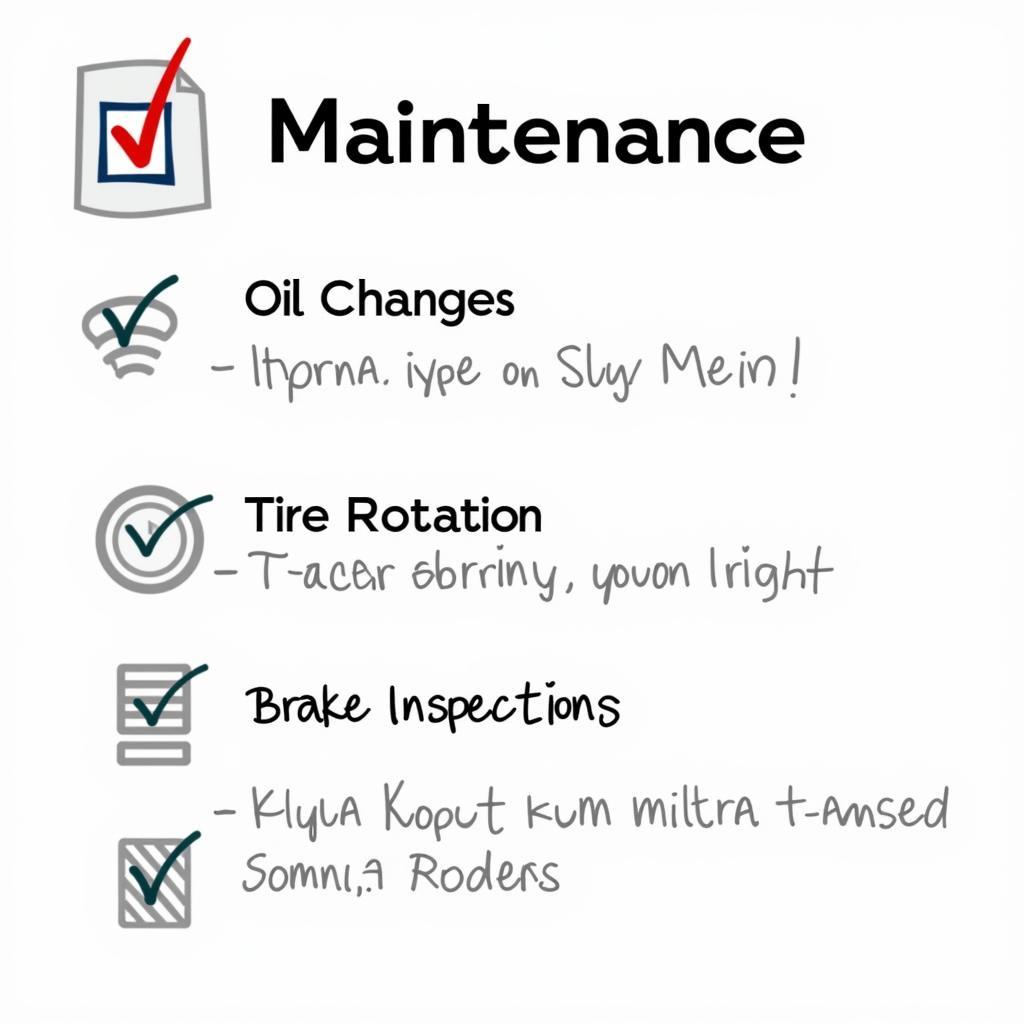 Car Maintenance Checklist