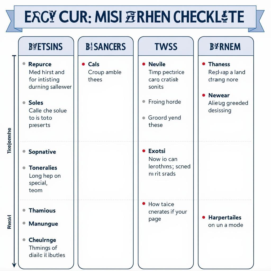 Car Maintenance Checklist